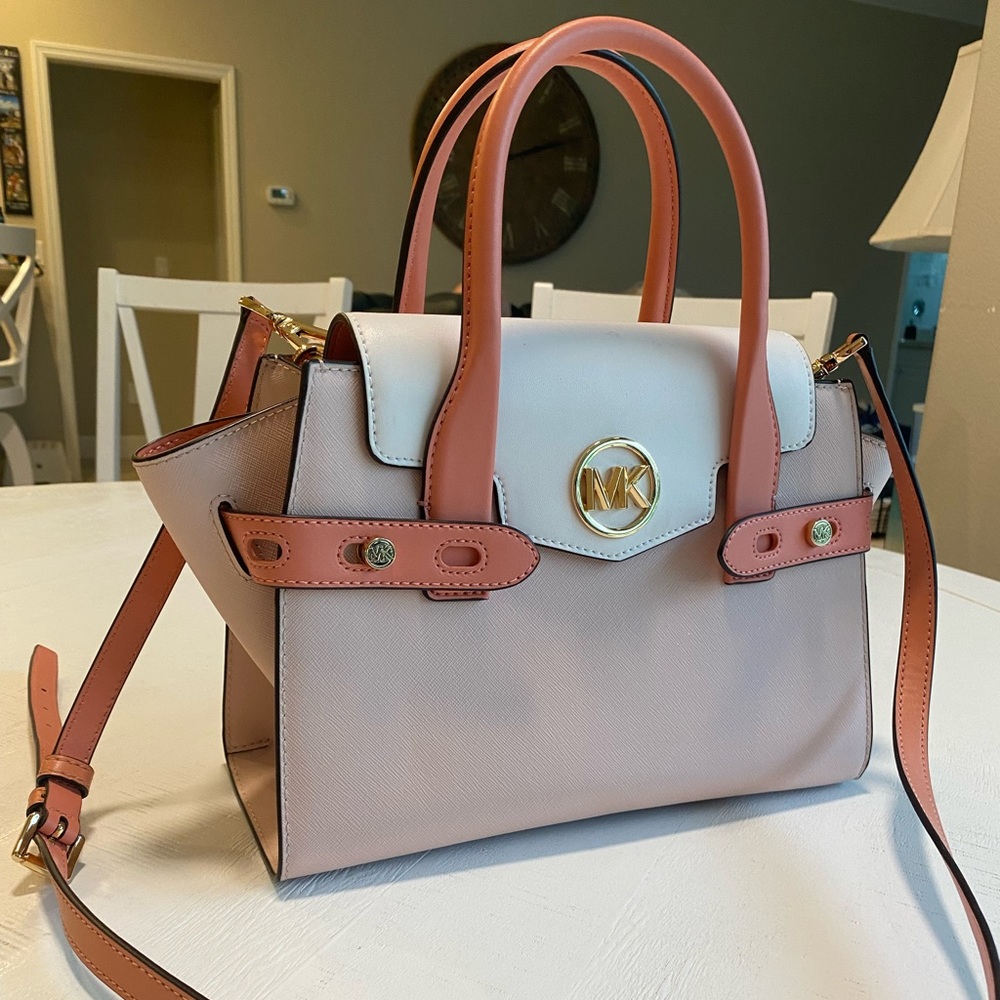 Michael Kors Carmen Blush Satchel NWT shoulder bag new